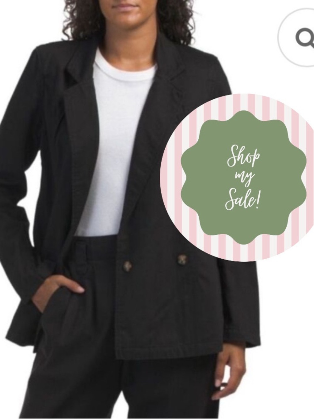Boyish Julian Blazer Black Denim Jean Medium NWT Double Breasted Jacket